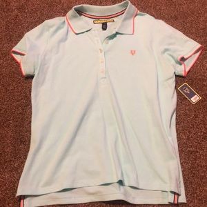Baby blue polo